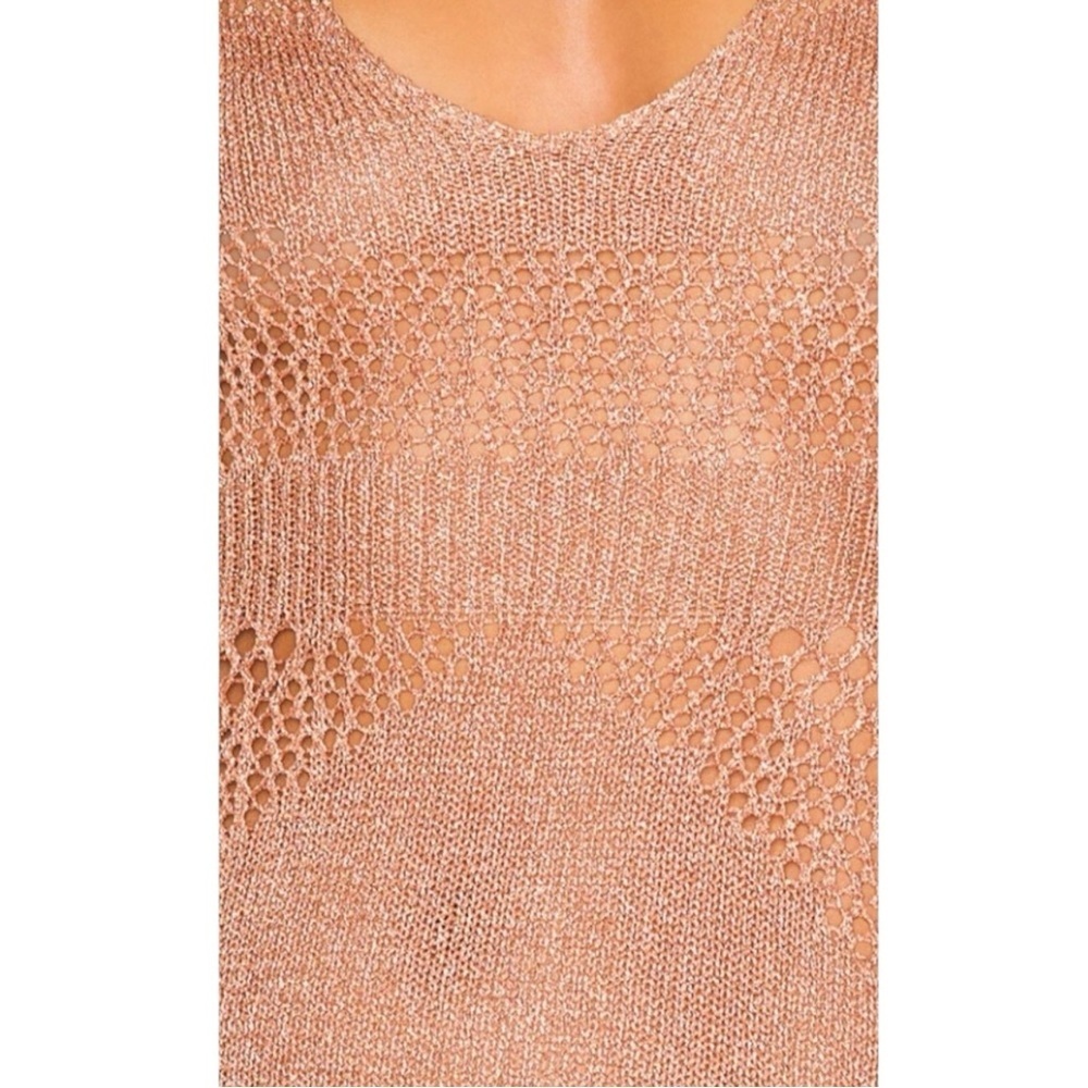 Superdown Nuri Crochet Mini Dress in Copper Size Medium Bodycon - Picture 14 of 14